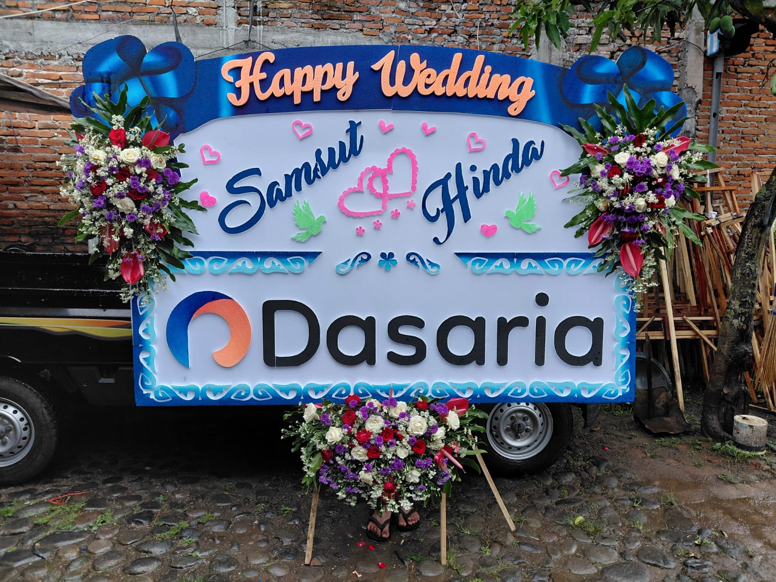 Bunga Papan Pernikahan PNK-S003